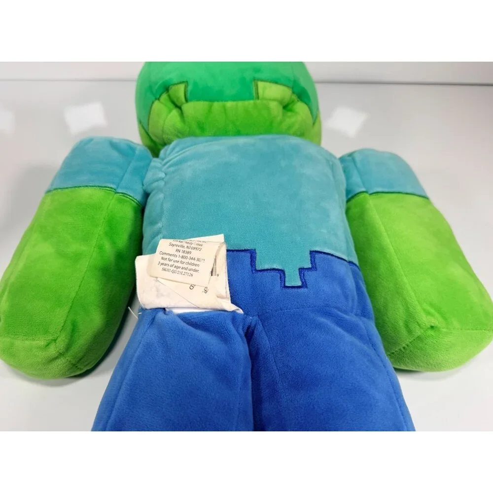 Minecraft Zombie Pillow Buddy Plush 18" inch Mojang Stuffed Figure - Picture 6 of 10